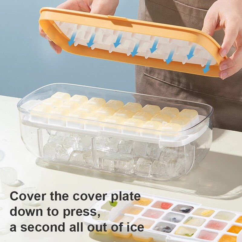 Press Type Ice Cube Tray